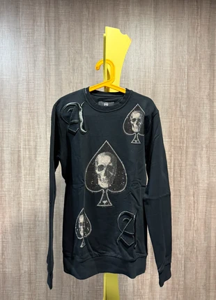 My Brand Amsterdam Black Rhinestone Skull Playing Card Sweatshirt XL, marca: MY BRAND, estado: Nuevo sin etiquetas, tamaño: XL, 29,95 €, 32,15 € Protección al comprador incluida