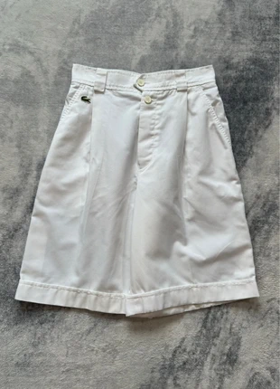 Short Lacoste 38 Femme Blanc Made in France Vintage 80s, merk: Lacoste, staat: Heel goed, maat: S / 36 / 8, € 59,99, € 63,69 inclusief Kopersbescherming Pro