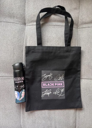 Tote bag BlackPink + Gourde BlackPink, marque: BlackPink, état: Neuf sans étiquette, 14,00 €, 15,40 € Protection acheteurs incluse