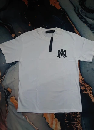 T-shirt AMIRI blanc logo noir – Taille M – Neuf avec étiquette, marke: Amiri, zustand: Sehr gut, größe: M, 22,00 €, 23,80 € inklusive Vinted-Käuferschutz