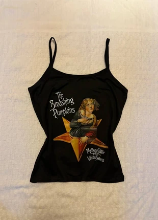 the smashing pumpkins black cami top with graphic detail grunge, marque: y2k, état: Très bon état, taille: S / 36 / 8, 15,00 €, 16,45 € Protection acheteurs incluse