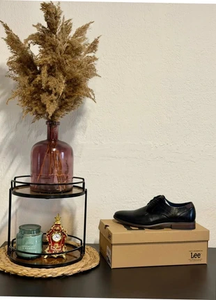 Chaussures homme Lee noires élégantes cuir – Derby habillées – Taille 41, marque: Lee, état: Neuf avec étiquette, taille: 41, 44,99 €, 47,94 € Protection acheteurs incluse