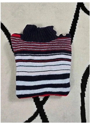 Pull Tommy Hilfiger Col roulé Taille M bleu blanc rouge Femme Women PULL350, merk: Tommy Hilfiger, staat: Heel goed, maat: M / 38 / 10, € 13,99, € 15,39 inclusief Kopersbescherming Pro