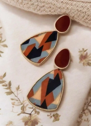 Vintage Style Fabric Textured Dangle Earrings, brand: Berties Place, condition: New with tags, £8.00, £9.10 includes Buyer Protection