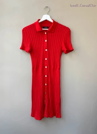Robe Bershka Vintage Rouge - Taille S, marque: Bershka, état: Neuf sans étiquette, taille: S / 36 / 8, 8,00 €, 9,10 € Protection acheteurs incluse
