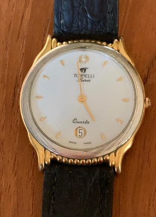 Tornelli Soirée Swiss Made Gold-Plated & Steel Vintage Watch 35mm, marque: Tornelli, état: Très bon état, taille: 30–38 mm, 55,00 €, 58,45 € Protection acheteurs incluse