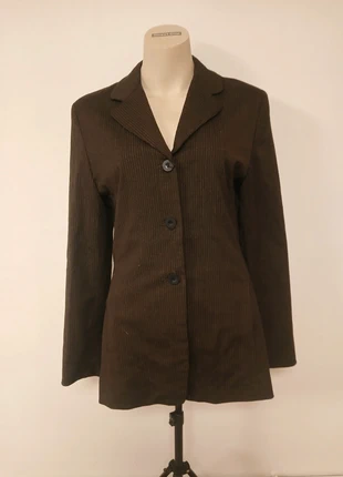 Blazer noir lignes marrons, marque: Rosa d'alejandria, état: Très bon état, taille: XL / 42 / 14, 8,00 €, 9,10 € Protection acheteurs incluse