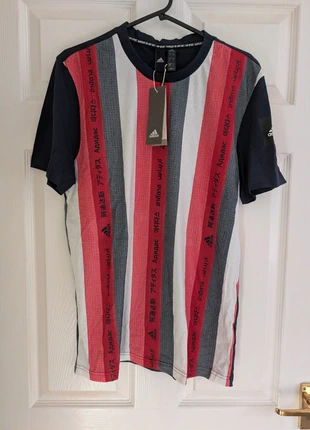Adidas men's MHE striped graphic short sleeve t-shirt size M, brand: adidas, condition: New with tags, size: M, £10.00, £11.20 includes Buyer Protection Pro