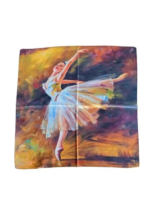 🌸Foulard Seta Ballerina Arte Elegante 70x70cm, marque: Vintage Dressing, état: Très bon état, 8,99 €, 10,14 € Protection acheteurs incluse