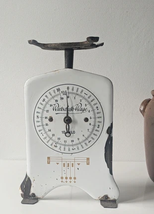 Antique Kitchen Scales, marque: wirtschafts wage, état: Satisfaisant, 35,00 €, 37,45 € Protection acheteurs incluse