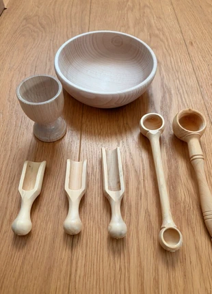 Kit de transvasement en bois, marke: Montessori, zustand: Neu, größe: Einheitsgröße, 10,00 €, 11,20 € inklusive Vinted-Käuferschutz