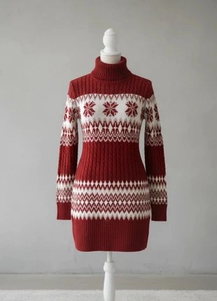 Pull robe rouge en maille épaisse look nordique vintage Noël cosy chic hiver automne, marca: vintage noel, estado: Muy bueno, tamaño: S / 36 / 8, 53,00 €, 56,35 € Protección al comprador incluida