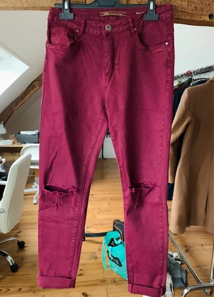 Jean taille haute bordeaux, brand: Vs. Miss, condizioni: Ottime, taglia: L / IT 44 / EU 40, €5.00, €5.95 include la Protezione acquisti