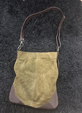 Borsa scamosciata verde militare, état: Bon état, 2,00 €, 2,80 € Protection acheteurs incluse