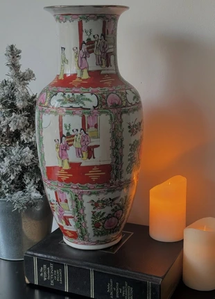 Large Chinese Famille Rose Vase – Macau, Late Art Deco Period (c. 1940), marque: famille rose, état: Très bon état, 50,00 €, 53,20 € Protection acheteurs incluse