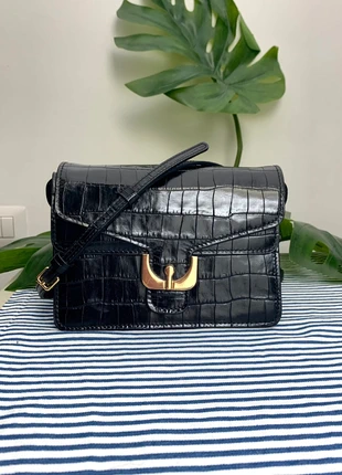 Coccinelle Croco Ambrine mini crossbody bag borsa tracolla tasche sac bandolera bolso leather tas, marca: Coccinelle, estado: Muito bom, €80.00, €84.70 inclui Proteção do Comprador