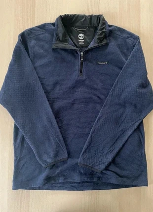 Pull Polaire Timberland XL Homme Demi-Zip Marine Gaufré Texturé Outdoor Gorpcore, brand: Timberland, condizioni: Ottime, taglia: XL, €10.00, €11.20 include la Protezione acquisti
