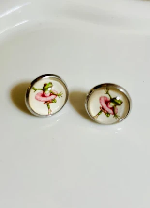 Magnifiques Boucles d’oreilles Grenouille en Tutu de Danse, brand: Tendance, condition: New without tags, €6.00, €7.00 includes Buyer Protection