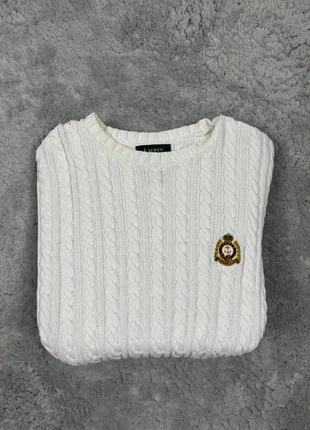 Pull sweat torsadé Ralph Lauren blanc pour femme taille L logo brodé, brand: Lauren Ralph Lauren, condition: Very good, size: L / 40 / 12, €26.00, €28.00 includes Buyer Protection