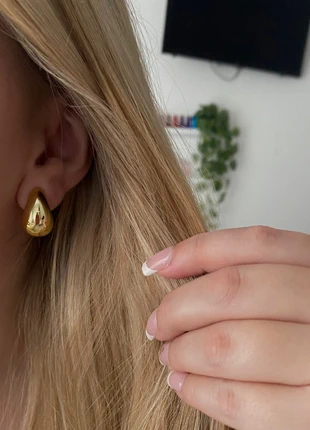 Boucle d’oreille goutte eau doré en acier inoxydable, marque: Boutique indépendante, état: Neuf sans étiquette, 5,00 €, 5,95 € Protection acheteurs incluse