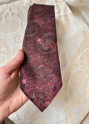 Cravatta seta Como vintage bordeaux/rosa paisley, brand: Como, condizioni: Ottime, €8.00, €9.10 include la Protezione acquisti