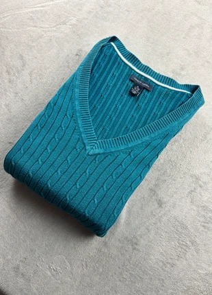 Pull torsadé col V tommy Hilfiger bleu XL FR42 femme vintage p42, marque: Tommy Hilfiger, état: Très bon état, taille: XL / 42 / 14, 11,99 €, 13,29 € Protection acheteurs incluse