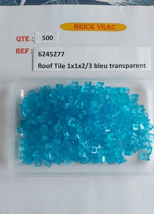 Lego vrac briques roof tile 1x1x2/3 bleu transparent, brand: LEGO, condizioni: Ottime, taglia: Taglia unica, €15.00, €16.45 include la Protezione acquisti Pro