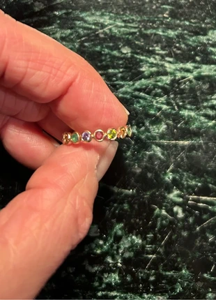 Bague anneau cristal multicolore, marque: L'Oublié, état: Neuf sans étiquette, taille: 16,1 mm, 12,00 €, 13,30 € Protection acheteurs incluse