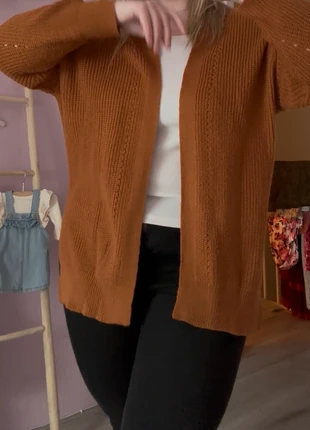 Mooi oranje bruin vest, merk: Shein Curve, staat: Heel goed, maat: XXXL / 46 / 18, € 10,00, € 11,20 inclusief Kopersbescherming