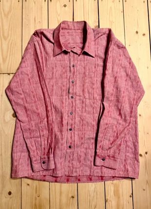 True vintage 👕 Textured Jacquard Long-Sleeve Shirt XL, merk: Vintage Dressing, staat: Heel goed, maat: XL, € 14,00, € 15,40 inclusief Kopersbescherming Pro