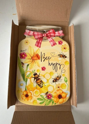 🌟Dessous de Plat "Bee Happy" en Forme de Pot de Miel - Marque Heera - Neuf avec Boîte, estado: Novo com etiquetas, €6.00, €7.00 inclui Proteção do Comprador Pro