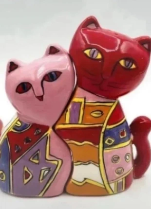 Duo collector “Binz Cat” Enesco – Salière & poivrière chats vintage peinte à la main, brand: Enesco, condition: Like new, €25.00, €26.95 includes Buyer Protection
