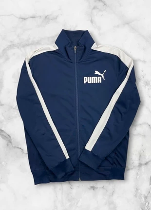 Felpa Puma blu zippata taglia M | Originale sportiva casual unisex, marke: Puma, zustand: Sehr gut, größe: M, 14,00 €, 15,40 € inklusive Vinted-Käuferschutz