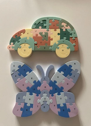 Lot de 2 puzzles d’apprentissage, marca: Puzzle, estado: Muito bom, tamanho: 4 anos / 104 cm, €3.00, €3.85 inclui Proteção do Comprador