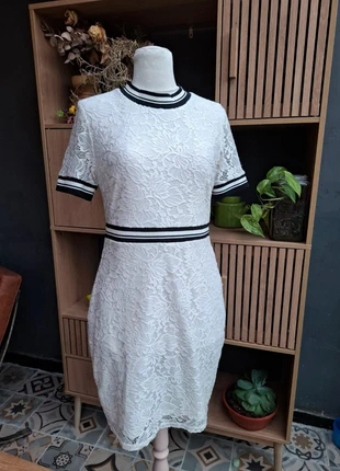 🤍Robe vintage en dentelle blanche Élégance rétro au twist moderne, brand: Vintage Dressing, condition: Very good, size: M / 38 / 10, €28.00, €30.10 includes Buyer Protection