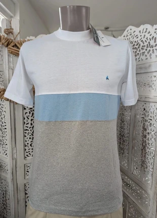 T-shirt homme Tailor Vintage Écoresponsable Taille S (dispo M) Blanc, bleu clair et gris B16, brand: tailor vintage, condition: Very good, size: S, €19.99, €21.69 includes Buyer Protection Pro
