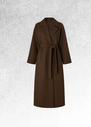 Manteau long avec ceinture - marron - S, marque: Carlita, état: Neuf sans étiquette, taille: S / 36 / 8, 69,00 €, 73,15 € Protection acheteurs (Pro) incluse