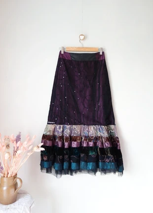 Jupe longue velours broderies sequins tulle Des Filles à la Vanille vintage T.36, marque: Des Filles à la Vanillé, état: Très bon état, taille: S / 36 / 8, 39,00 €, 41,65 € Protection acheteurs (Pro) incluse