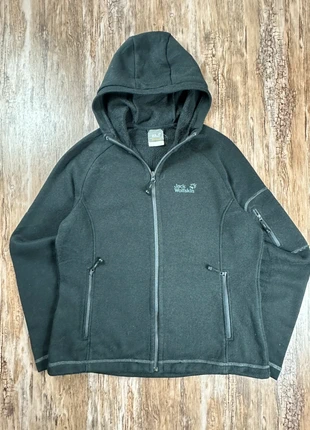 Veste polaire Jack Wolfskin gris poches a tirette logo brodé | Taille L | po60, merk: Jack Wolfskin, staat: Heel goed, maat: L / 40 / 12, € 25,00, € 26,95 inclusief Kopersbescherming Pro