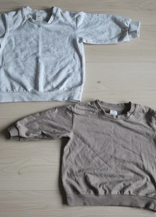 Lot 2 Sweats Bébé H&M 6-9 mois – Beige & Marron, Doux et Confortables, brand: H&M, condition: Very good, size: 9-12 months / 74 cm, €4.00, €4.90 includes Buyer Protection