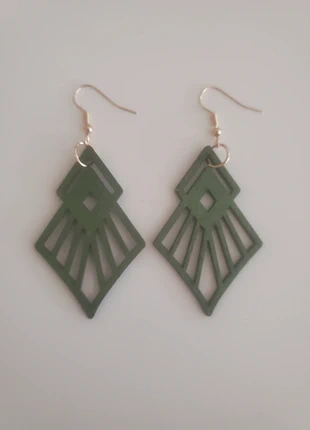 Boucles d'oreilles en bois, bohême 🌸🌸, staat: Heel goed, € 2,10, € 2,91 inclusief Kopersbescherming