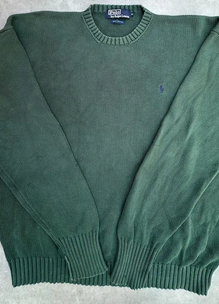 Pull Ralph Lauren vert col rond Homme logo bleu M, marke: Ralph Lauren, zustand: Sehr gut, größe: M, 35,00 €, 37,45 € inklusive Vinted-Käuferschutz