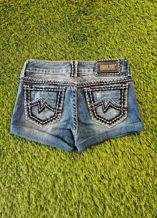 Miss Me Y2K Vintage Denim Mini Shorts - Embroidered Pocket Detail, marque: Miss Me, état: Très bon état, taille: S / 36 / 8, 24,00 €, 25,90 € Protection acheteurs incluse