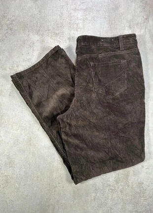 Pantalon Vintage En Velours Côtelé / Corduroy Sonoma texturé coton gris brun taille 16P, merk: Vintage Dressing, staat: Heel goed, maat: XXL / 44 / 16, € 13,00, € 14,35 inclusief Kopersbescherming Pro