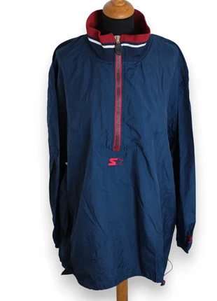 Giacca a Vento Vintage Starter Pullover 1/4 Zip Silver Edition 25 Anni XL Nylon Poliestere, marca: Starter, estado: Muito bom, tamanho: XL, €38.00, €40.60 inclui Proteção do Comprador Pro