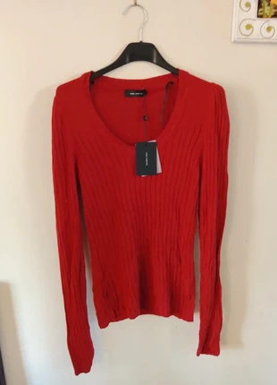 👒Cop Copine Neuf Taille 42 Pull lin rouge col rond côtelé NP 95 e 👒, marca: Cop Copine, estado: Nuevo con etiquetas, tamaño: XL / 42 / 14, 35,00 €, 37,45 € Protección al comprador incluida