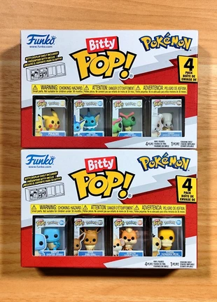 Lot De 2 Boîtes De Bitty Pop! - Pikachu, Carapuce, Évoli, Osselait - Pokémon, marque: Funko Pop, état: Neuf avec étiquette, taille: Taille unique, 28,00 €, 30,10 € Protection acheteurs incluse