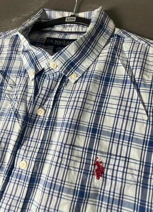 U.S. Polo Assn. Blue Plaid Shirt - 256, brand: U.S. Polo Assn., condizioni: Buone, taglia: L, €10.50, €11.73 include la Protezione acquisti Pro