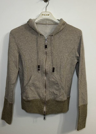 Felpa con cappuccio Made in Italy – cotone e lurex, taglia M, marca: Made In Italy, estado: Muito bom, tamanho: M / 38 / 10, €15.00, €16.45 inclui Proteção do Comprador