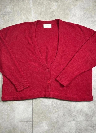 Cardigan American Vintage rouge épais col V en laine boutons rouges taille M, état: Très bon état, taille: M / 38 / 10, 45,00 €, 47,95 € Protection acheteurs incluse